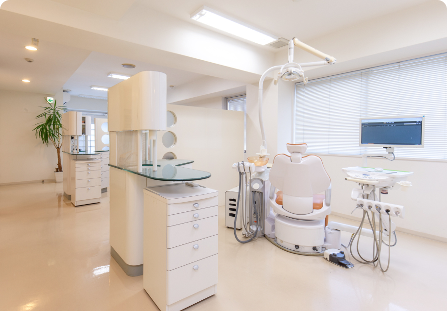 プライバシーを確保したゆったりした診療スペース