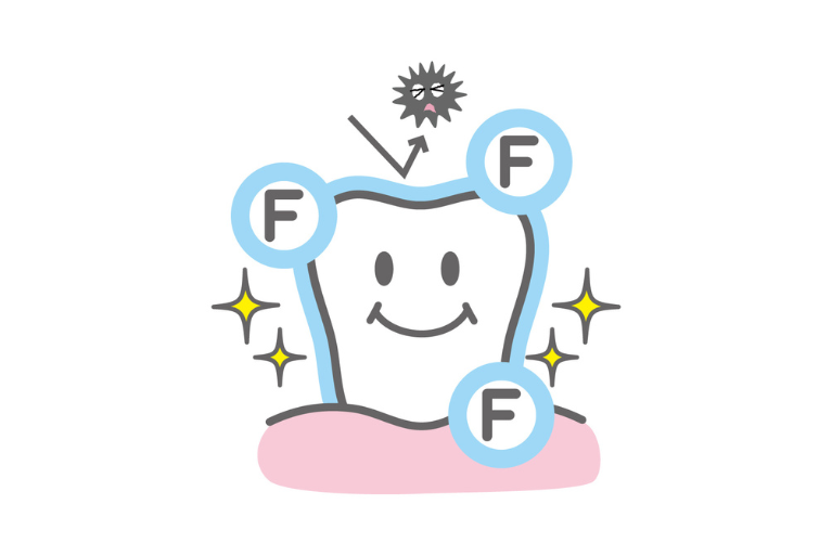 むし歯に強い歯を作るフッ素塗布